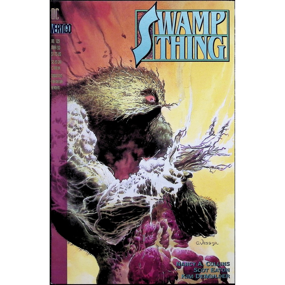 Swamp Thing #129 Charles Vess Cover Art DC Swamp Fever Vertigo Comic Book
